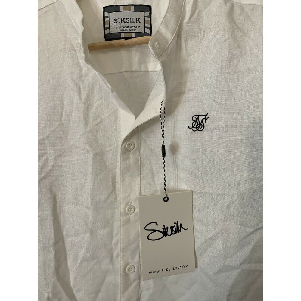 New Siksilk Top‎ Women White Sz M NWT